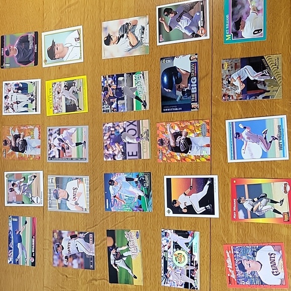 Lot of 25 Matt Williams Baseball Trading Cards No Duplicates Mint-Near Mint - Picture 1 of 15